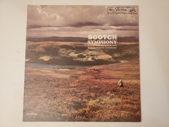 Boston Symphony, Munch Mendelssohn: Scotch Symphony vinyl record
