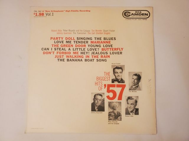 Various Artists The Biggest Hits of '57 vinyl record