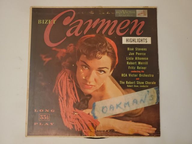 RCA Victor Orchestra and the Robert Shaw Chorale Bizet - Carmen Highlights vinyl record