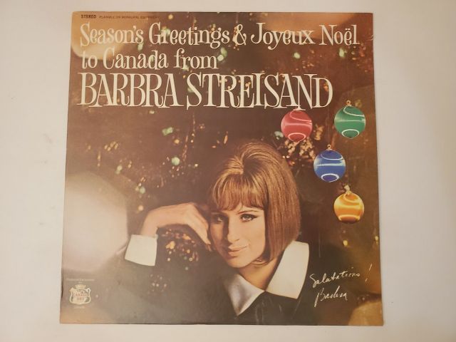 Barbra Streisand Season's Greetings & Joyeux No?l to Canada vinyl record