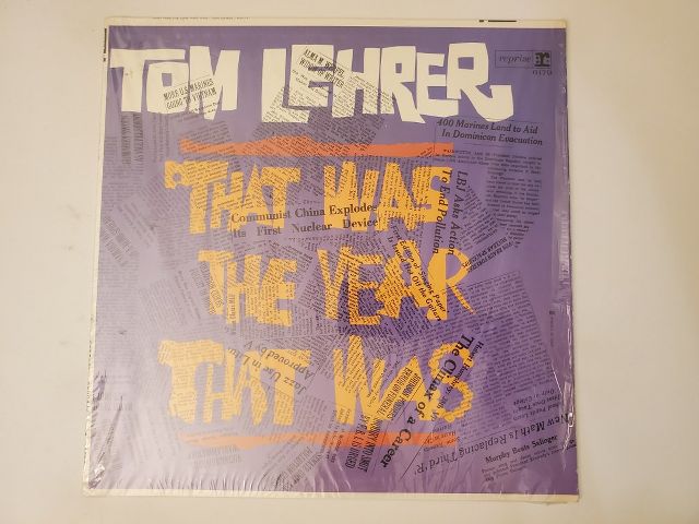 Tom Lehrer That Was the Year That Was vinyl record