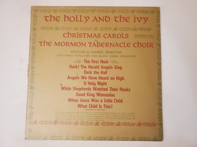 The Mormon Tabernacle Choir The Holly and the Ivy: Christmas Carols vinyl record