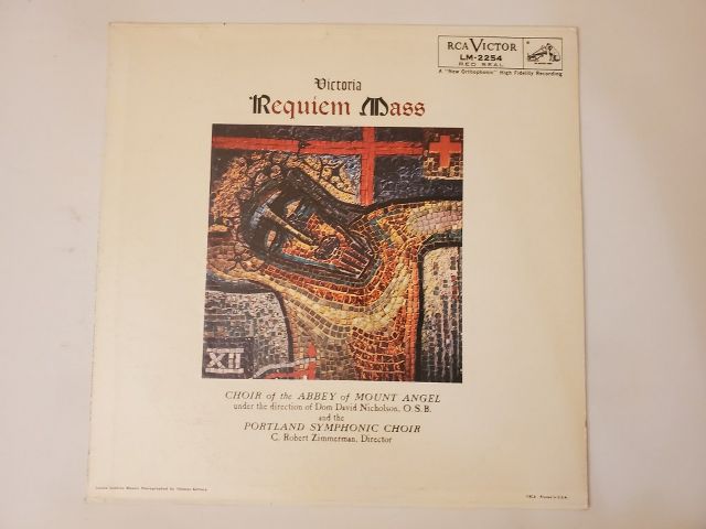 Choir of the Abbey of Mount Angel and Portland Symphonic Choir Requiem Mass vinyl record