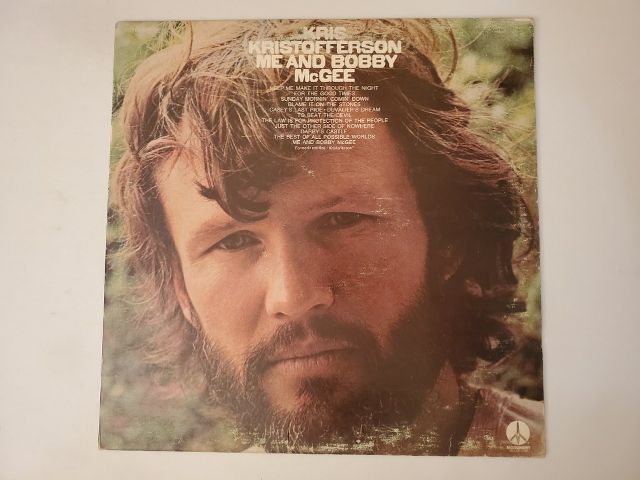 Kris Kristofferson Me and Bobby McGee vinyl record