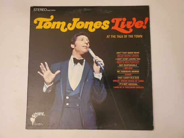 Tom Jones Live! at the Talk of the Town vinyl record