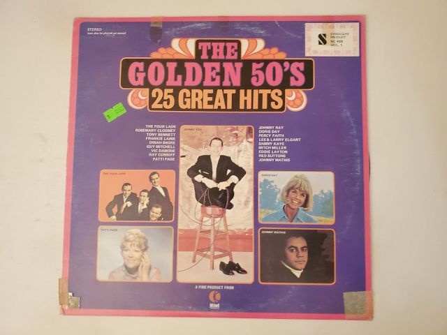 Various Artists The Golden 50's: 25 Great Hits vinyl record