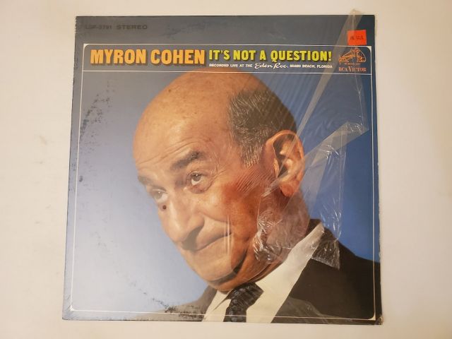 Myron Cohen It's Not a Question! vinyl record