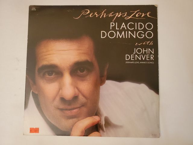 Placido Domingo with John Denver Perhaps Love vinyl record