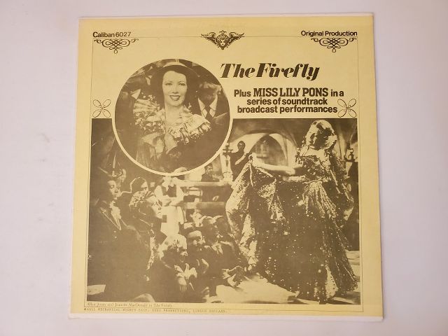 Miss Lily Pons The Firefly vinyl record