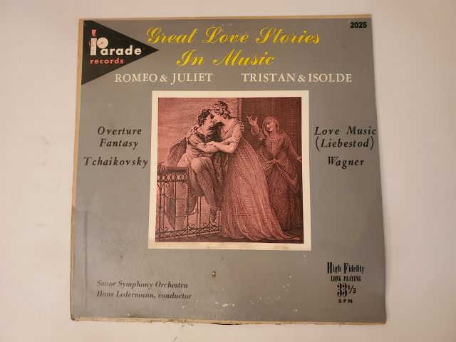 Sonor Symphony Orchestra / Hans Ledermann, conductor Great Love Stories in Music vinyl record