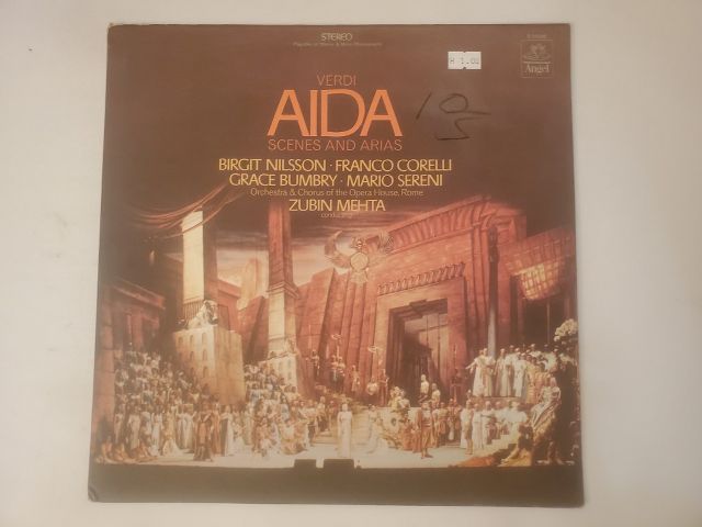 Orchestra & Chorus of the Opera House, Rome Verdi Aida: Scenes and Arias vinyl record