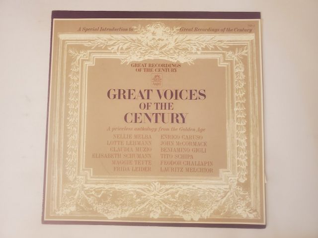 Various Artists Great Voices of the Century vinyl record