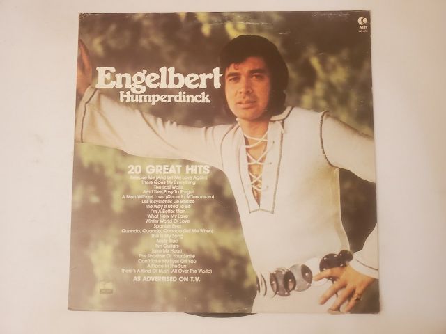 Engelbert Humperdinck 20 Great Hits vinyl record