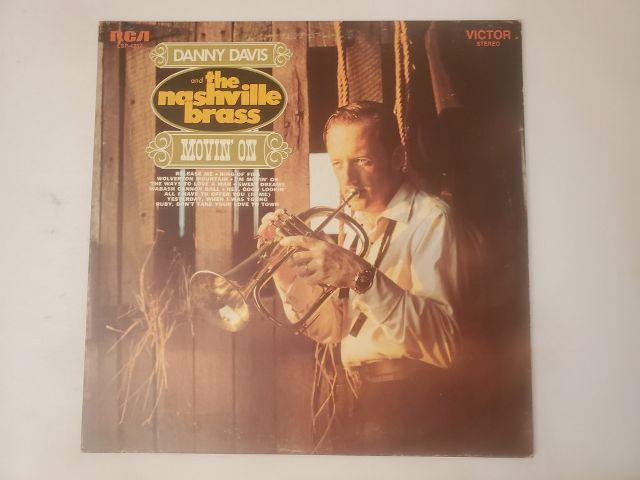 Danny Davis and the Nashville Brass Movin' On vinyl record