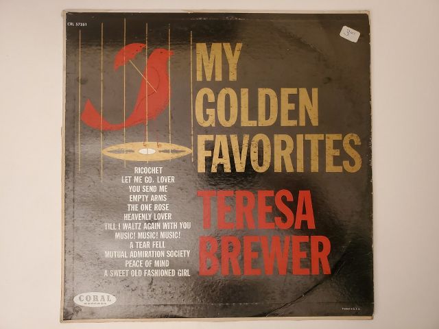 Teresa Brewer My Golden Favorites vinyl record