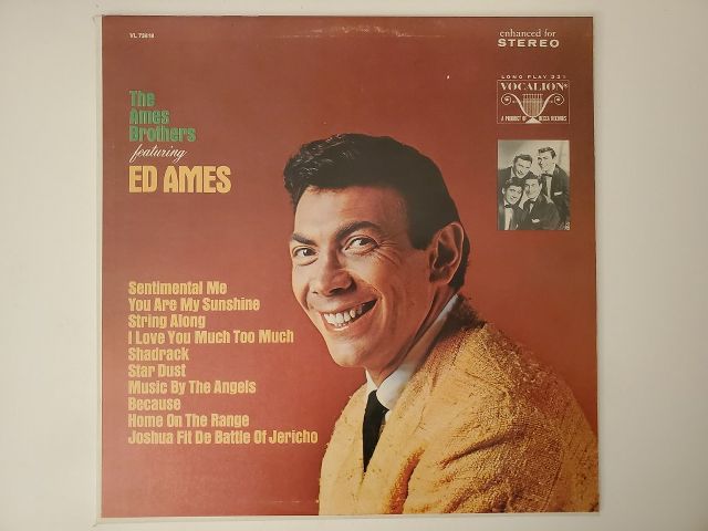 The Ames Brothers featuring Ed Ames Sentimental Me vinyl record