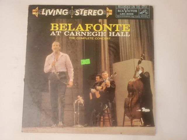 Harry Belafonte Belafonte at Carnegie Hall vinyl record