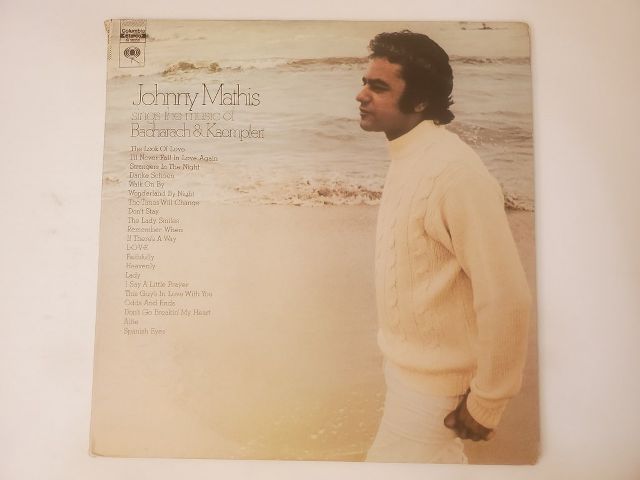 Johnny Mathis Sings the Music of Bacharach & Kaempfert vinyl record