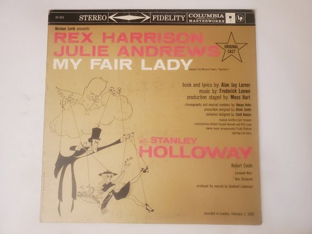 Original Cast My Fair Lady vinyl record
