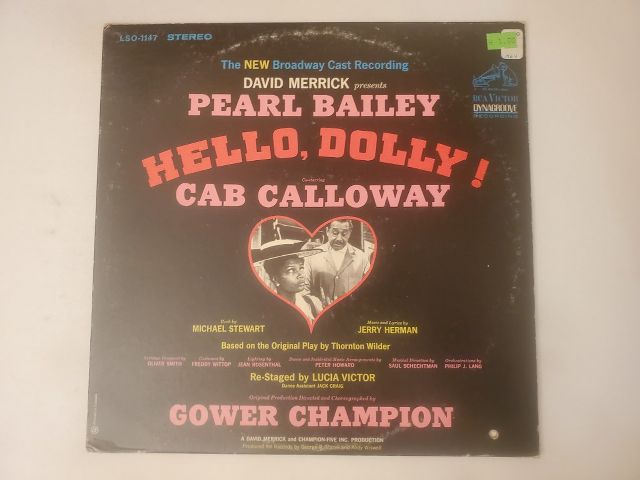New Broadway Cast with Pearl Bailey and Cab Calloway Hello, Dolly! vinyl record