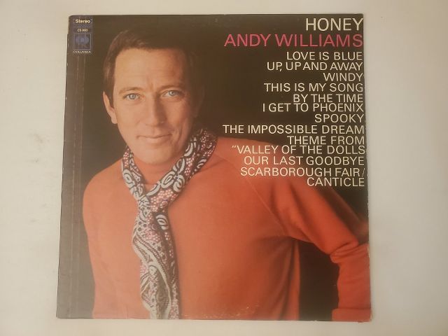Andy Williams Honey vinyl record