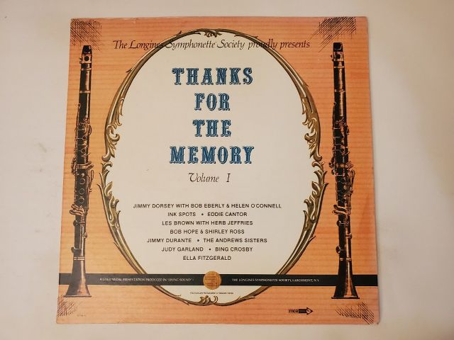 Various Artists Thanks for the Memory Volume I vinyl record