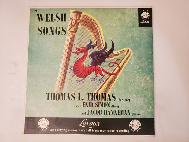 Thomas L. Thomas Welsh Songs vinyl record