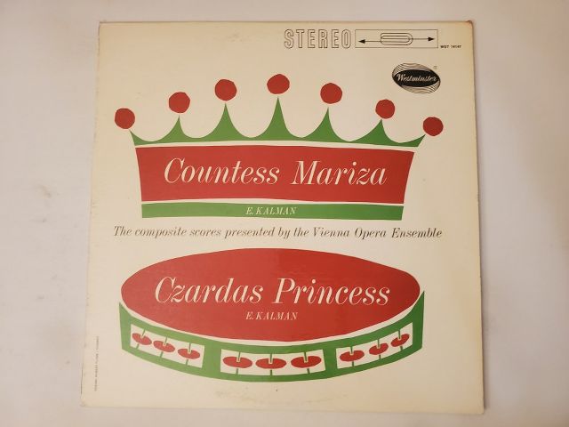 Vienna Opera Ensemble Countess Mariza / Czardas Princess vinyl record