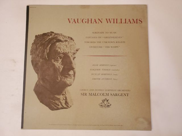 Chorus and London Symphony Orchestra Vaughan Williams: Serenade to Music, Fantasia on 'Greensleeves', Towards the Unknown Region, Overture 'The Wasps' vinyl record