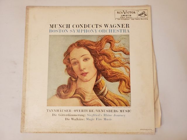 Boston Symphony Orchestra Munch Conducts Wagner vinyl record