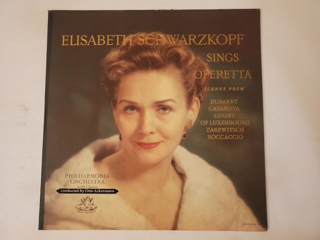 Elisabeth Schwarzkopf Elisabeth Schwarzkopf Sings Operetta vinyl record