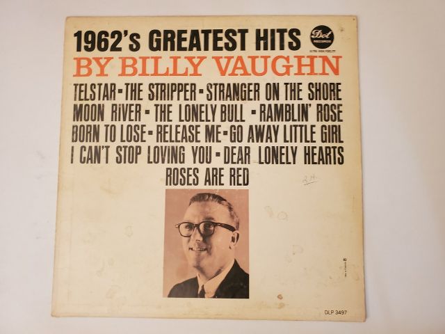 Billy Vaughn 1962's Greatest Hits vinyl record
