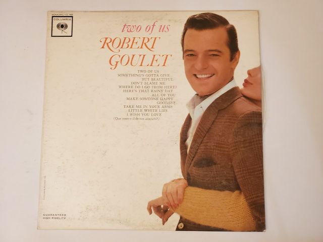 Robert Goulet Two of Us vinyl record
