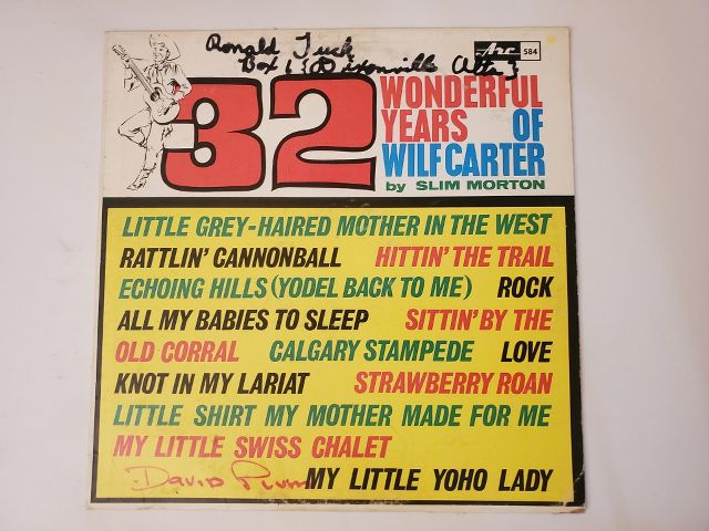 Slim Morton 32 Wonderful Years of Wilf Carter vinyl record