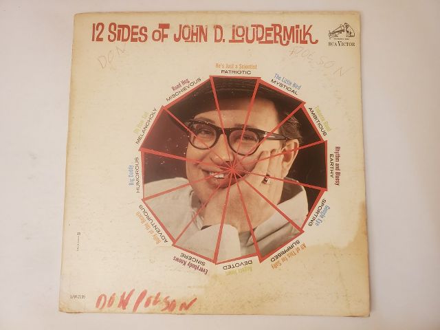 John D. Loudermilk 12 Sides of John D. Loudermilk vinyl record