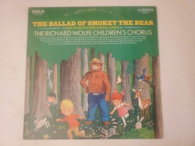 The Richard Wolfe Children's Chorus The Ballad of Smokey the Bear and Other Favorite Animal Songs vinyl record