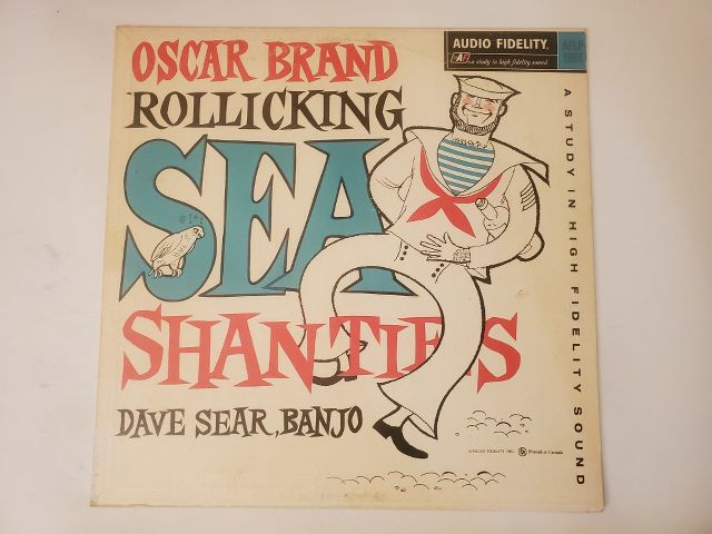 Oscar Brand Rollicking Sea Shanties vinyl record