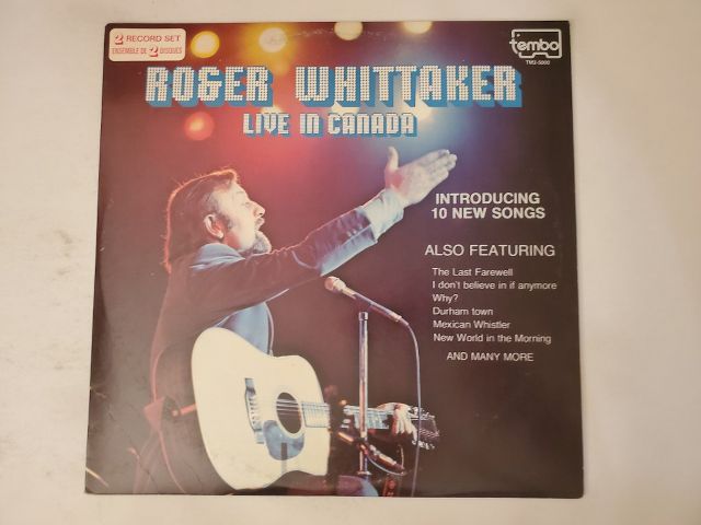 Roger Whittaker Live in Canada vinyl record