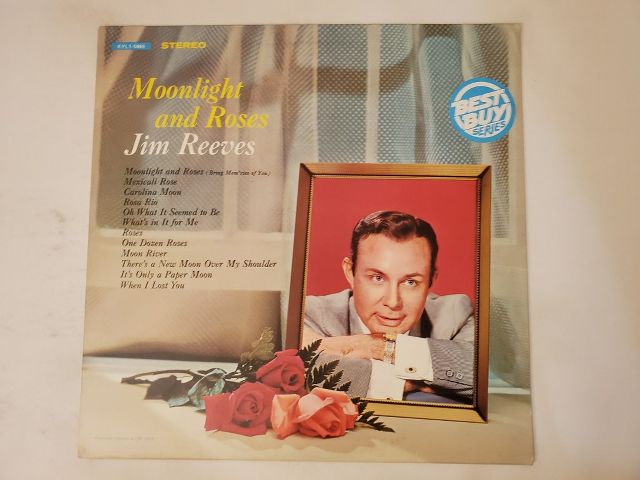 Jim Reeves Moonlight and Roses vinyl record