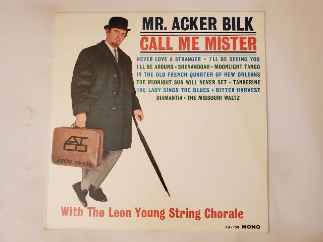 Mr Acker Bilk Call Me Mister vinyl record