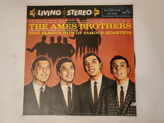 The Ames Brothers Sing Famous Hits of Famous Quartets vinyl record