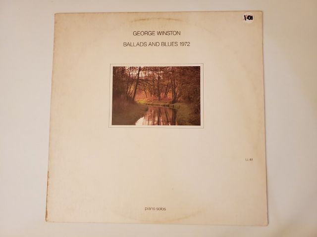 George Winston Ballads and Blues 1972 vinyl record