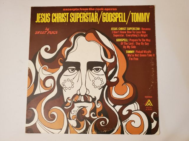 Sweet Peace Excerpts from the Rock Operas Jesus Christ Superstar/Godspell/Tommy vinyl record