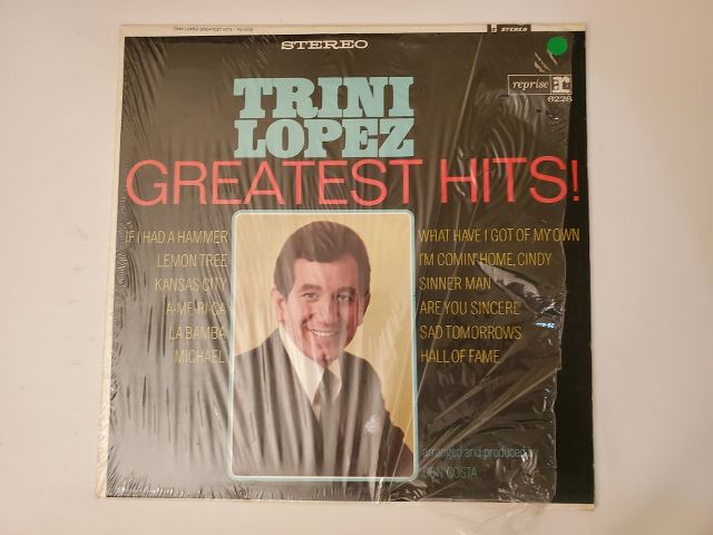Trini Lopez Greatest Hits vinyl record