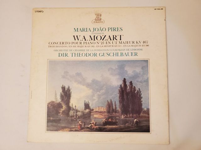 Maria Jo?o Pires Interprete W.A. Mozart Concerto Pour Piano N?21 En Ut Majeur KV 467 vinyl record