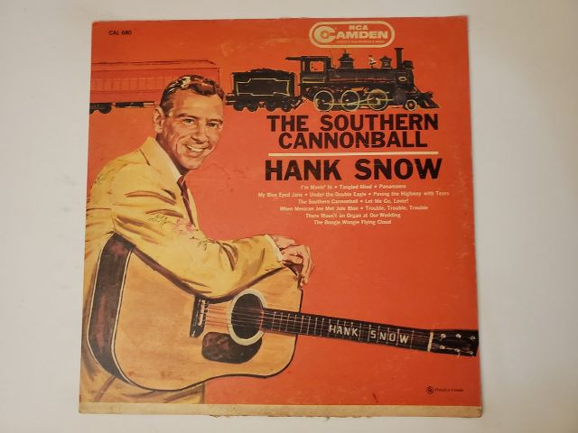 Hank Snow The Southern Cannonball vinyl record