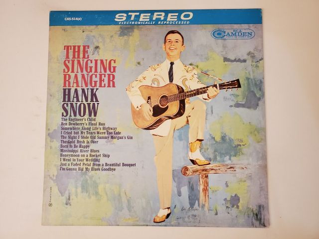 Hank Snow The Singing Ranger vinyl record