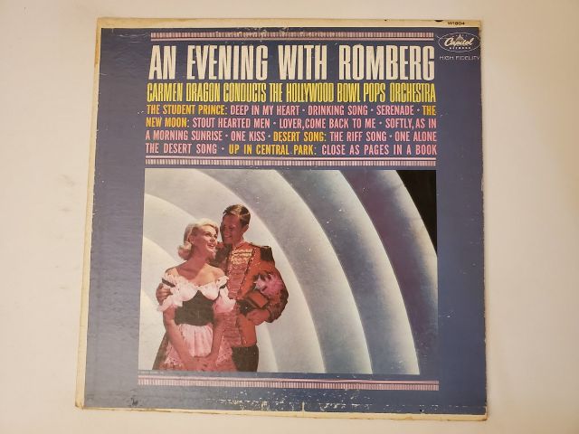 Carmen Dragon, Hollywood Bowl Pops Orchestra An Evening with Romberg vinyl record