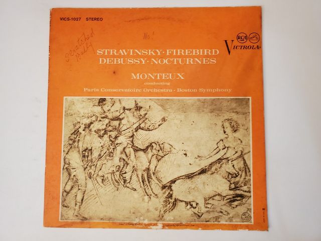 Monteux, Paris Conservatoire Orchestra, Boston Symphony Stravinsky: Firebird / Debussy: Nocturnes vinyl record
