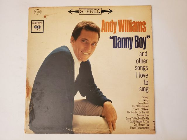 Andy Williams Danny Boy and Other Songs I Love to Sing vinyl record